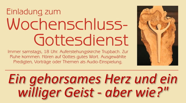 Wochenschlussgottesdienst