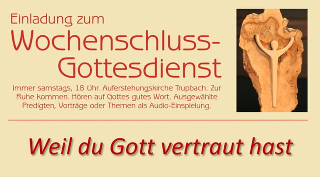 Wochenschlussgottesdienst