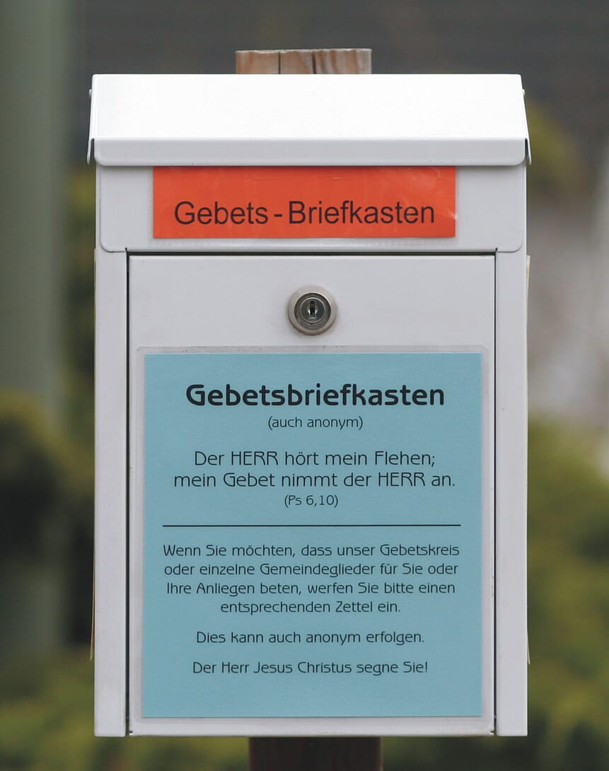 Gebetsbriefkasten Auferstehungskirche